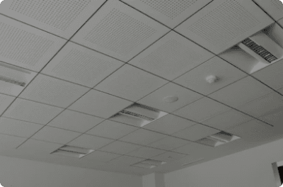 Acoustical grid ceiling