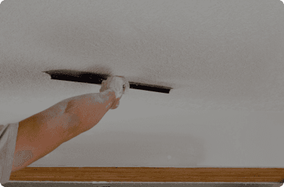 Textured ceiling finish